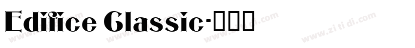 Edifice Classic字体转换